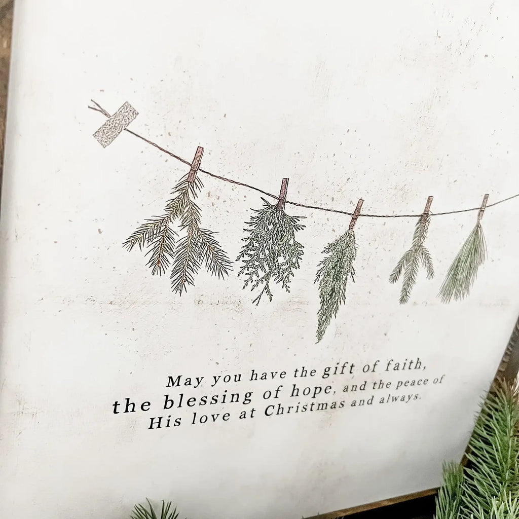 Christmas Faith Quote Sign