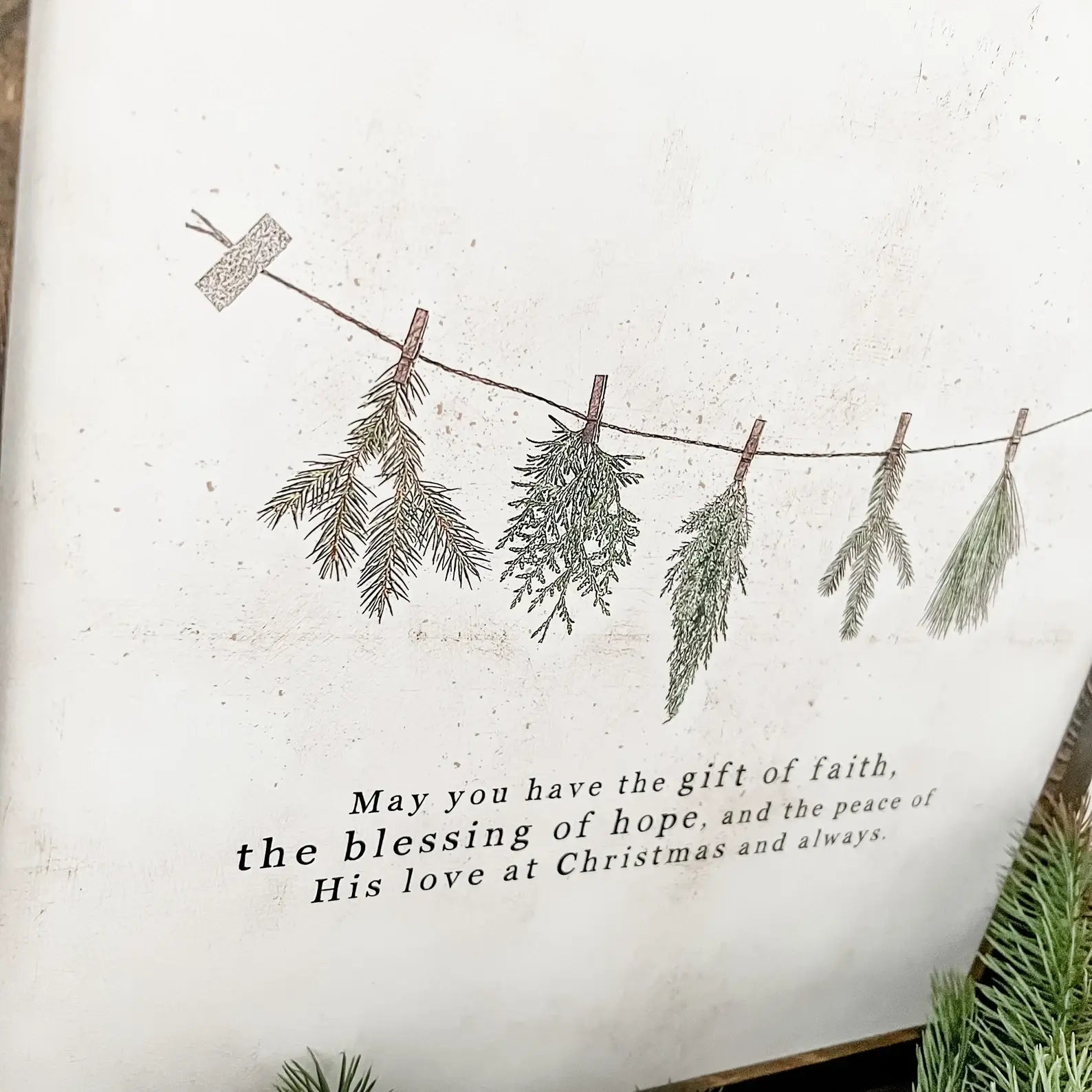 Christmas Faith Quote Sign