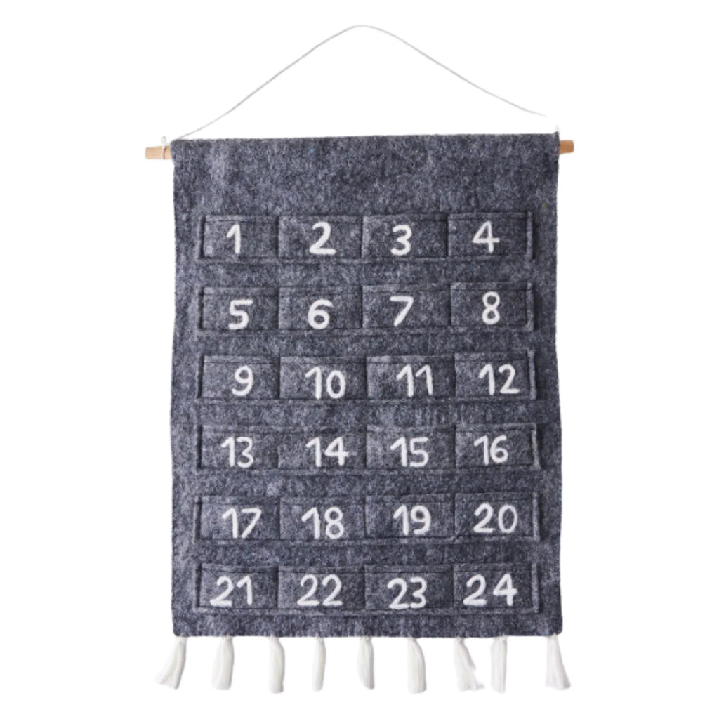 Felt Advent Calendars Grey