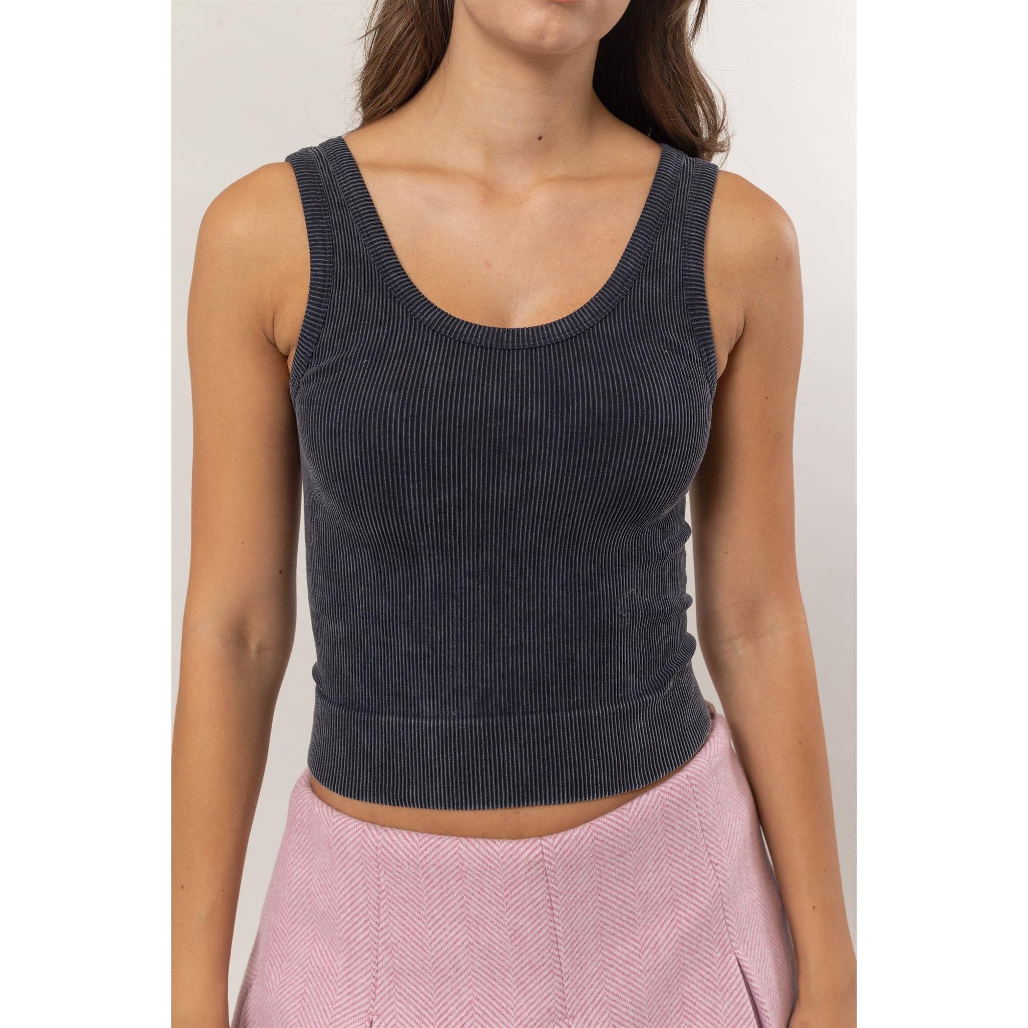 Washed Seamless Tank Top