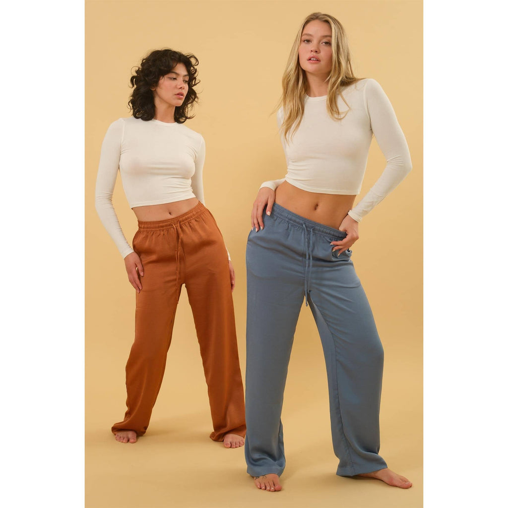 Cream Cropped Long Sleeve Tee