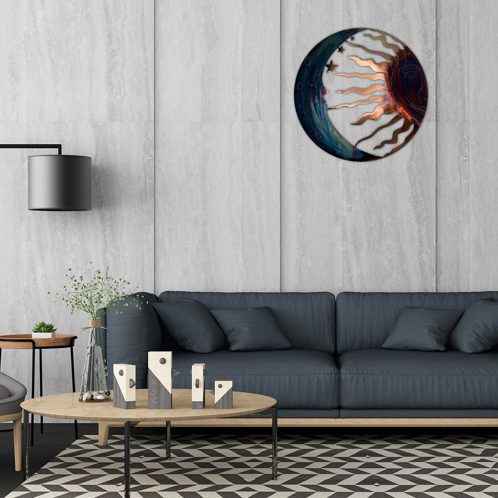 Sun Moon Metal Wall Art