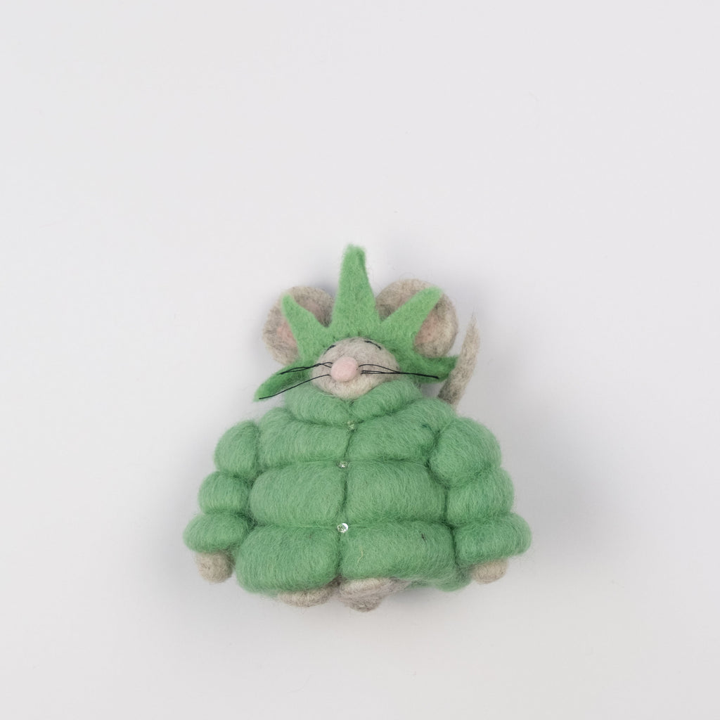 Felt Puffer Coat Statue of Liberty Mouse Ornament