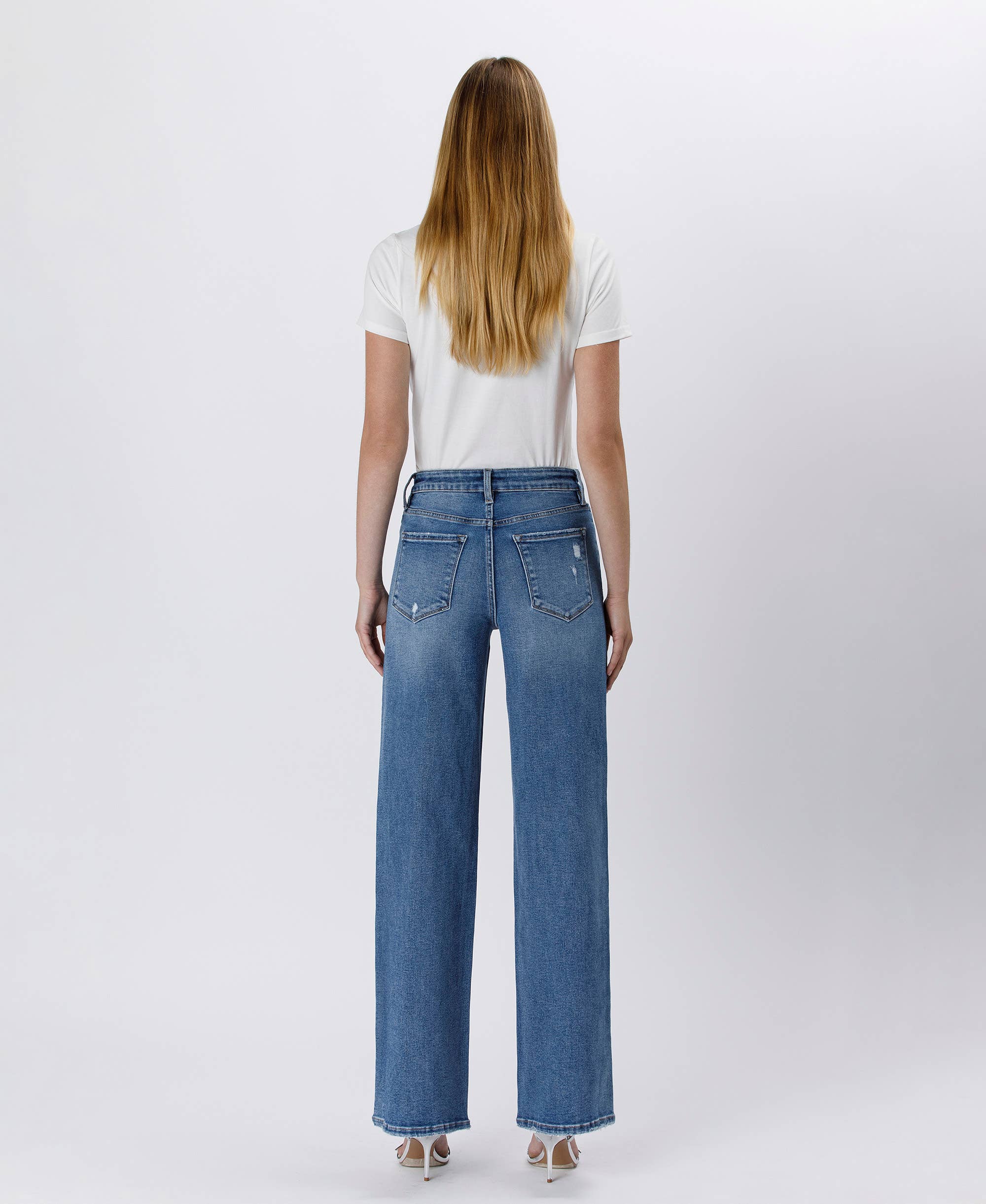 Tummy Control Super High Rise Baggy Jeans