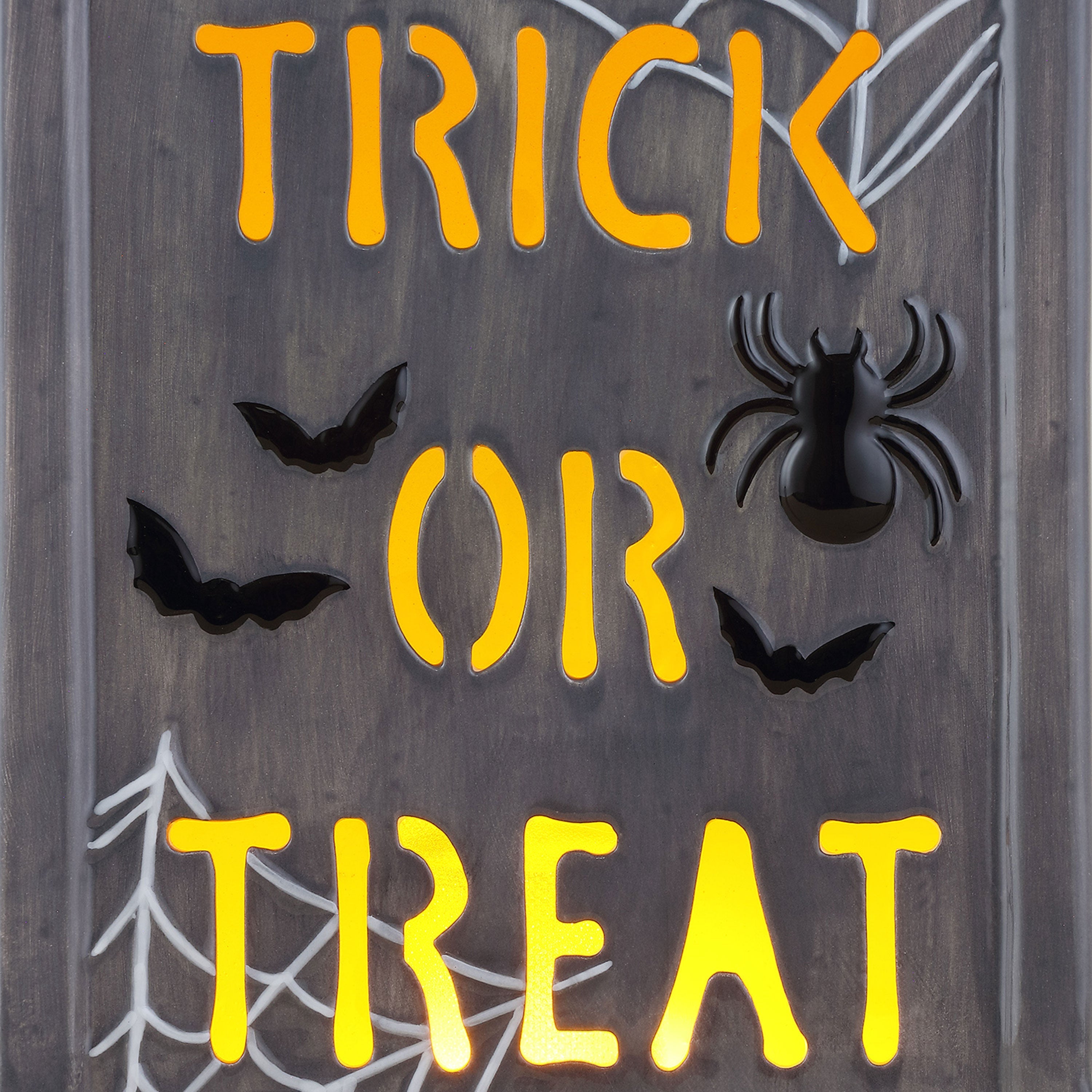 10 in. Ceramic LED Tombstone - Trick or Treat