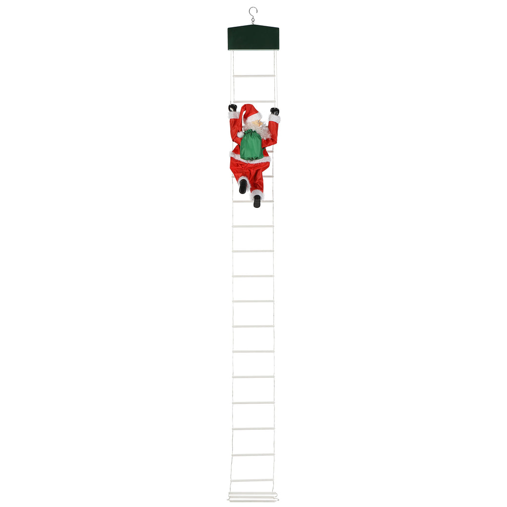 10 ft. Outdoor Animated Rope Ladder Climbing Santa