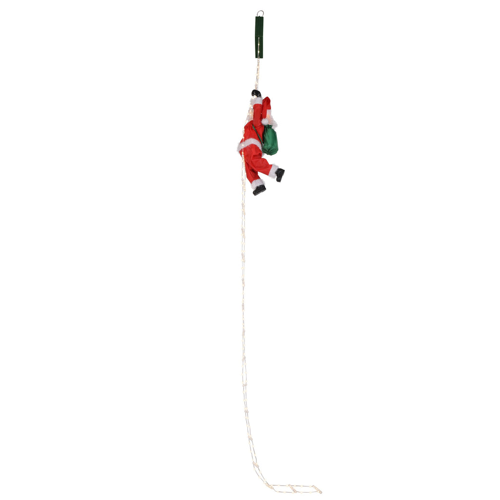 10 ft. Outdoor Animated Rope Ladder Climbing Santa