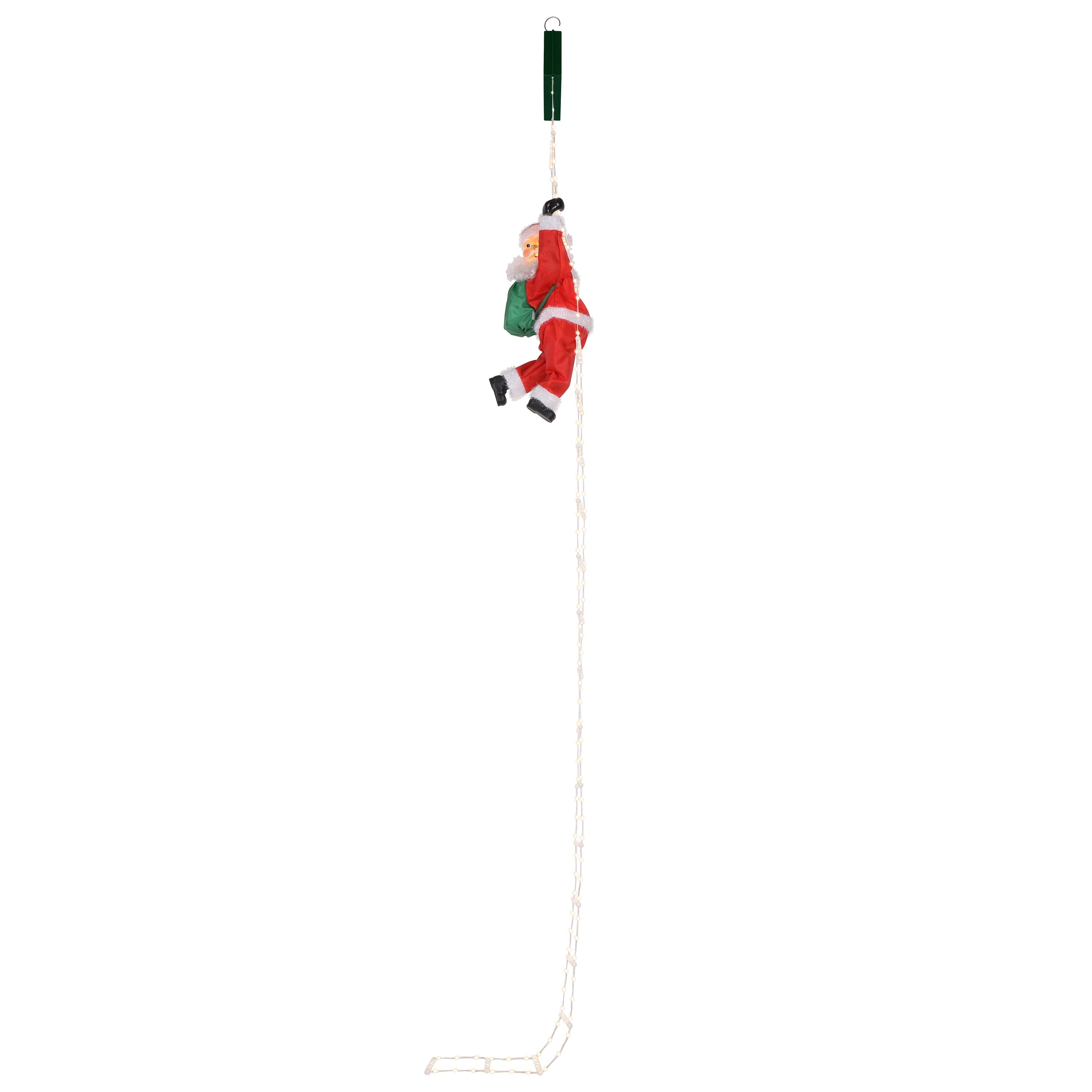 10 ft. Outdoor Animated Rope Ladder Climbing Santa