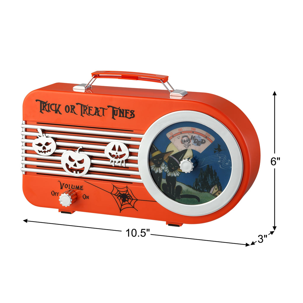10 in. Trick or Treat Orange Radio