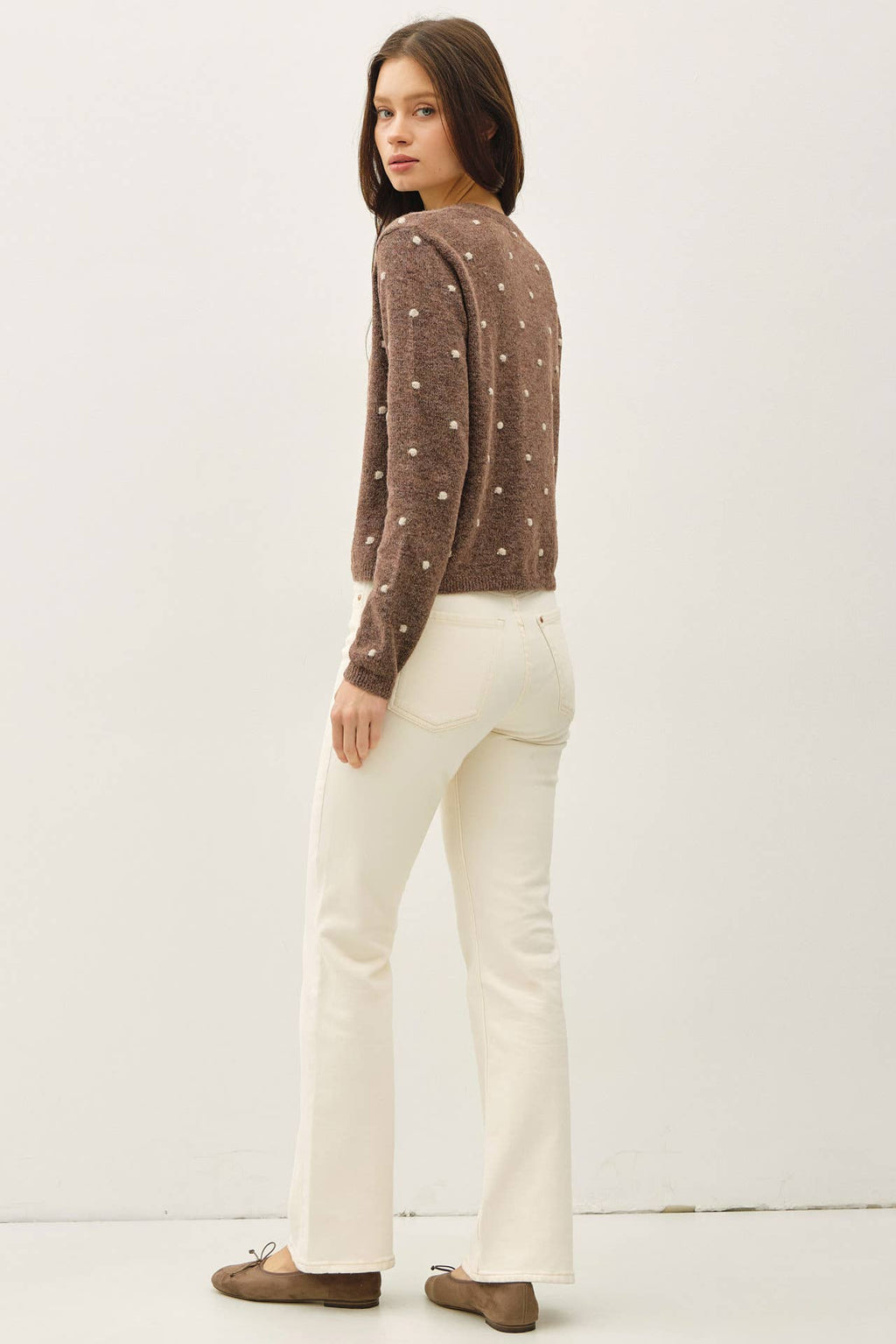 Polka Dots Sweater Cardigan
