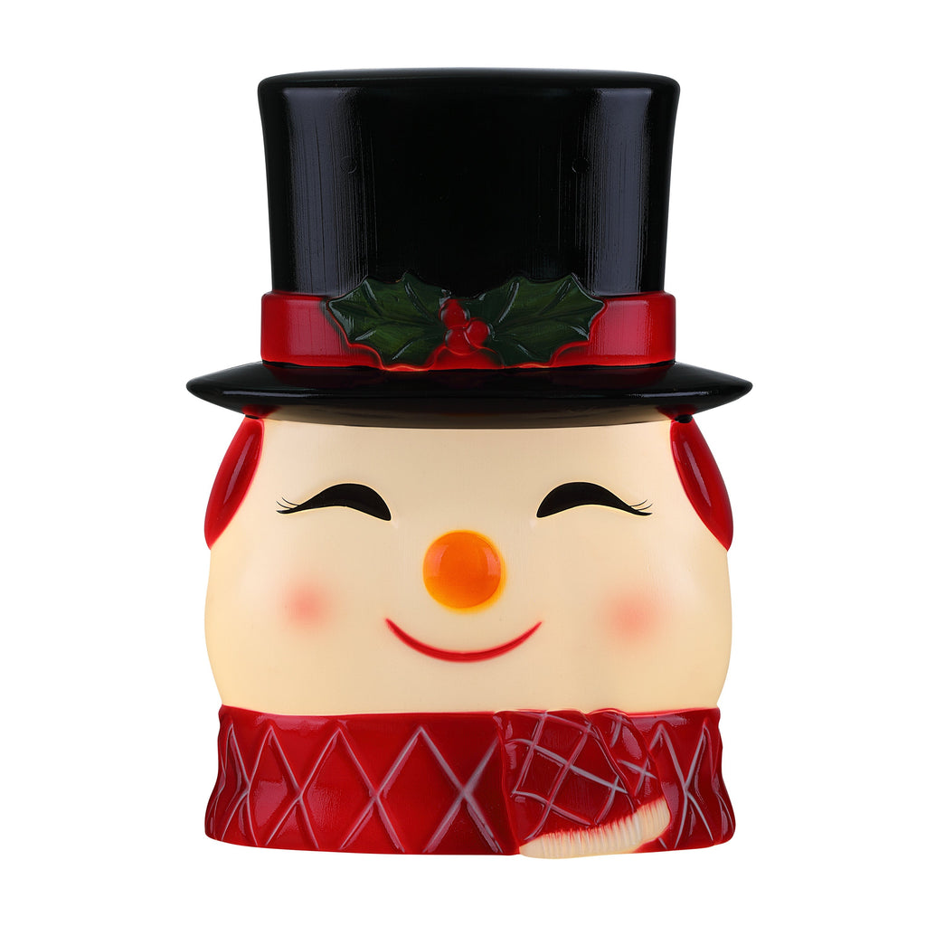 12 in. Blow Mold Lit Tree Topper - Snowman