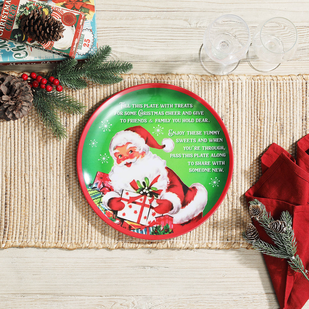 12 in. Santa's Giving Plate