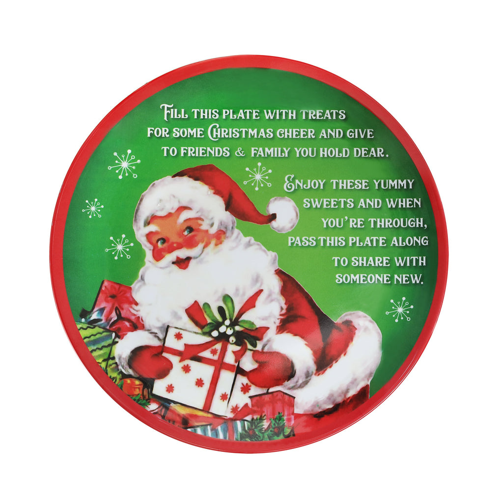 12 in. Santa's Giving Plate