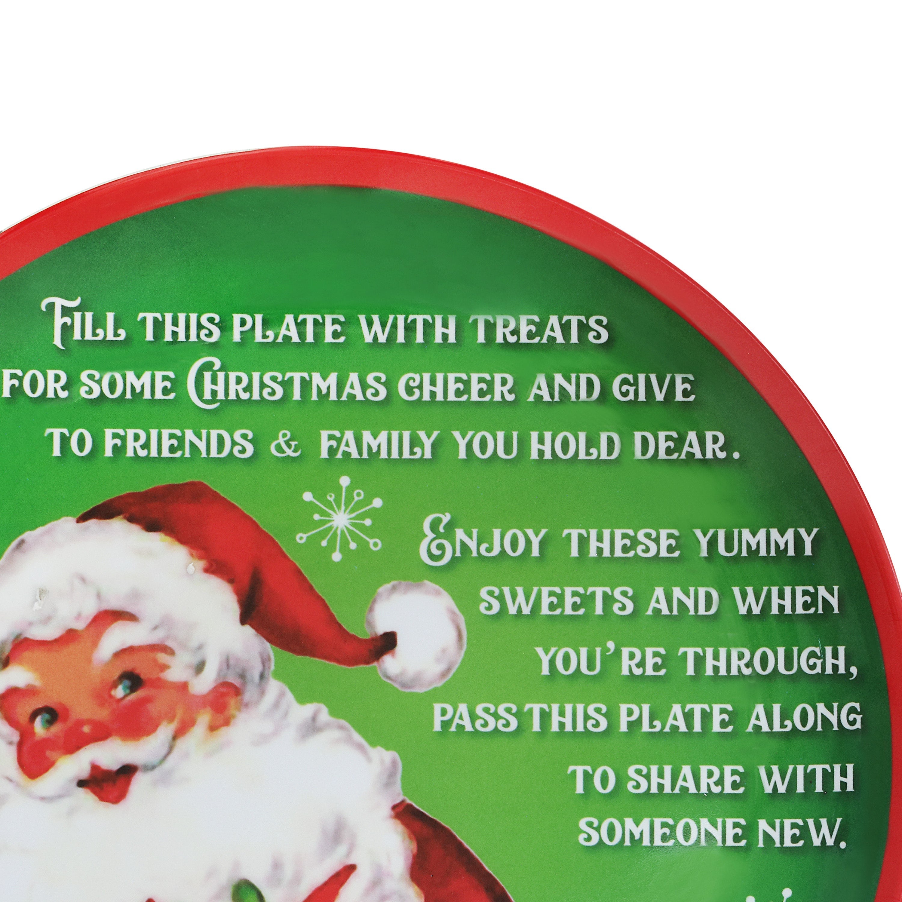 12 in. Santa's Giving Plate
