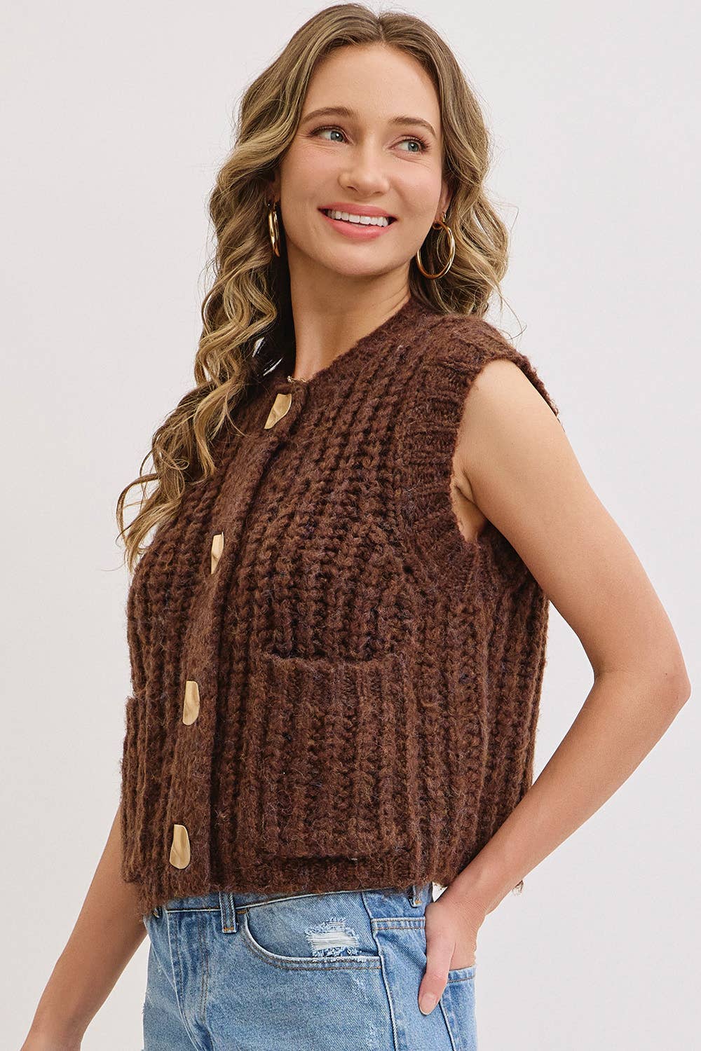 Chunk Knit Sweater Vest