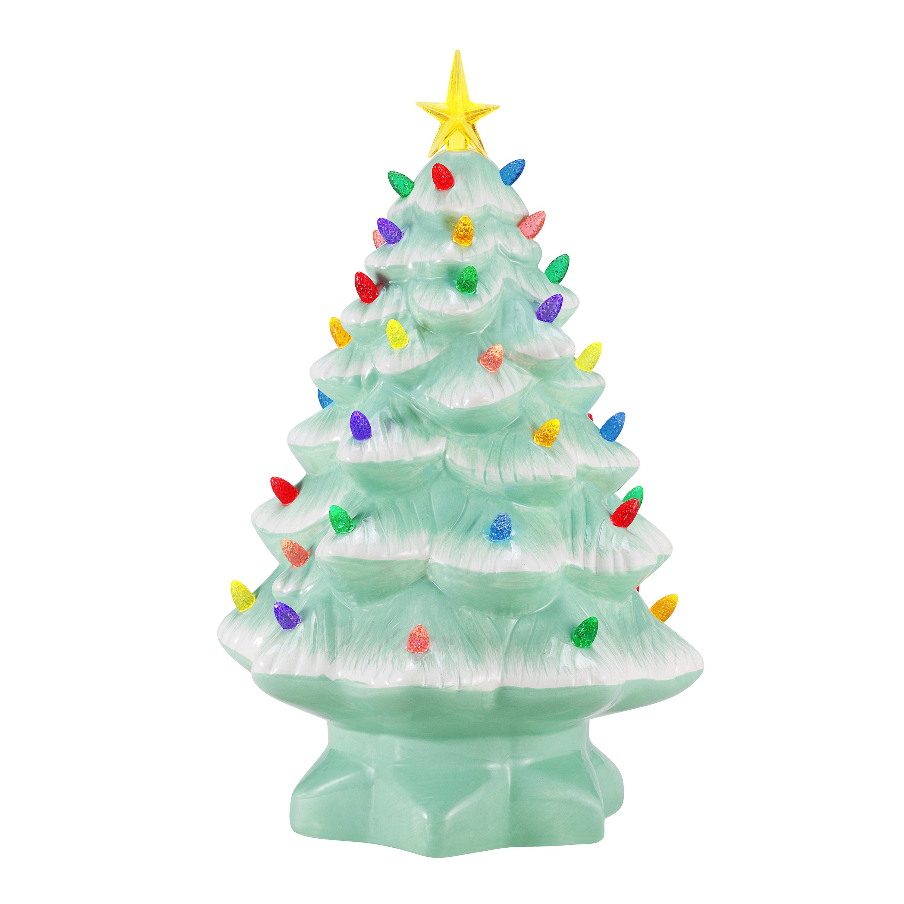14 in. Nostalgic Christmas Tree - Seafoam