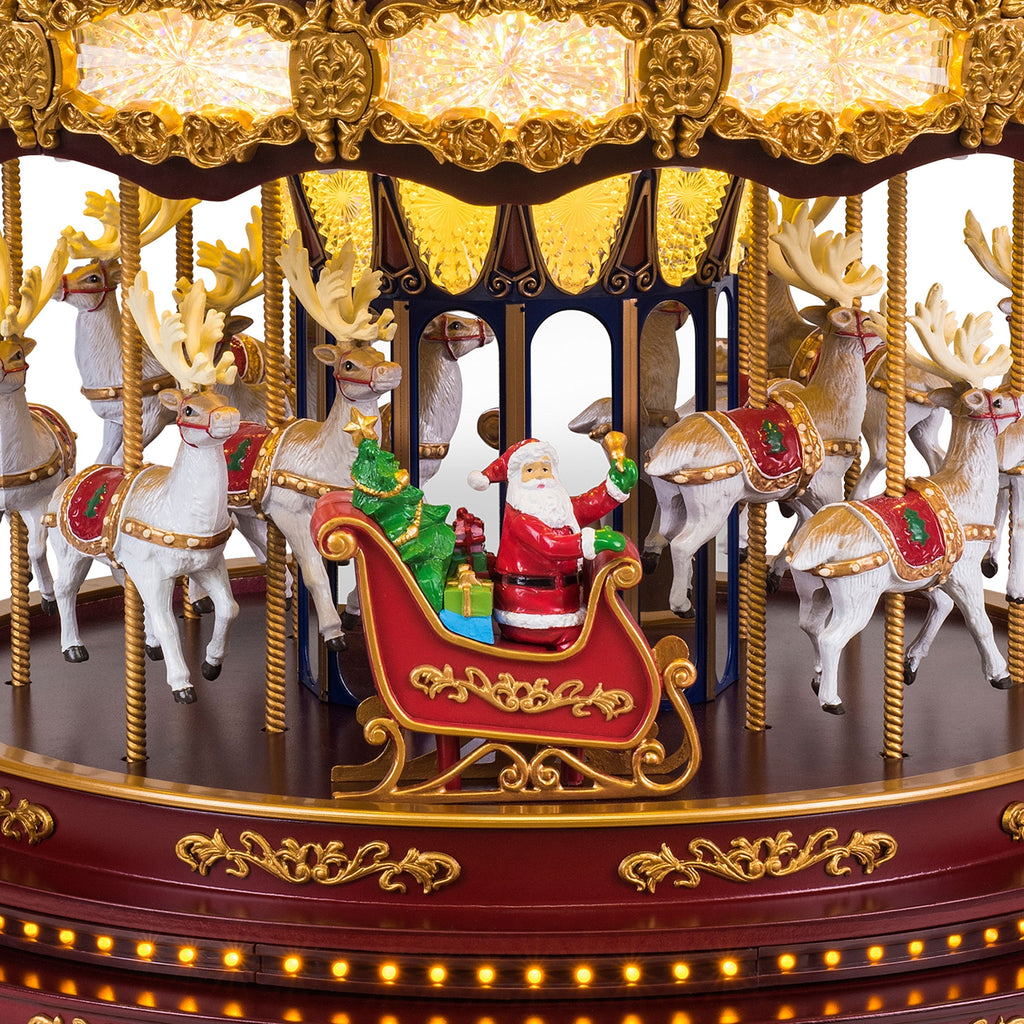 17 in. Deluxe Christmas Carousel