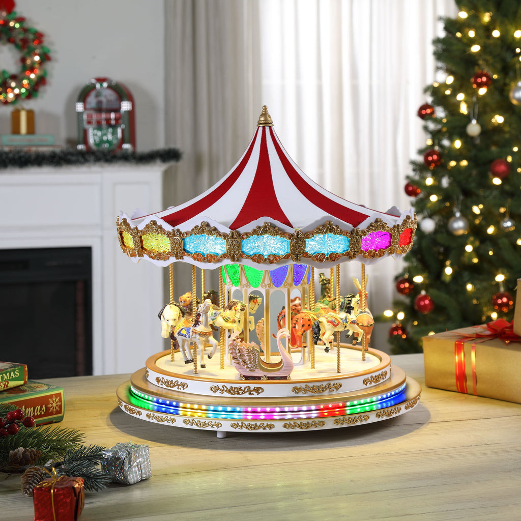 17 in. RGB Light Show Carousel