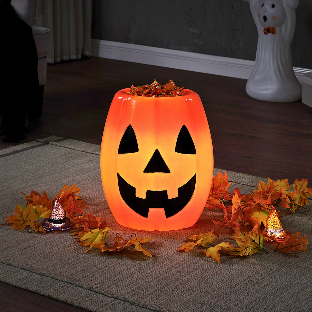 18 in. Jack-O-Lantern Blow Mold Candy Bowl