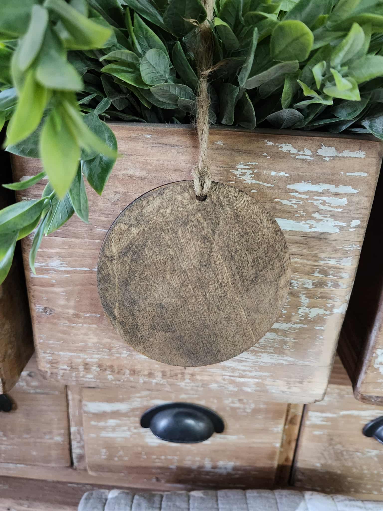 Jesus Sheep Wood Ornament