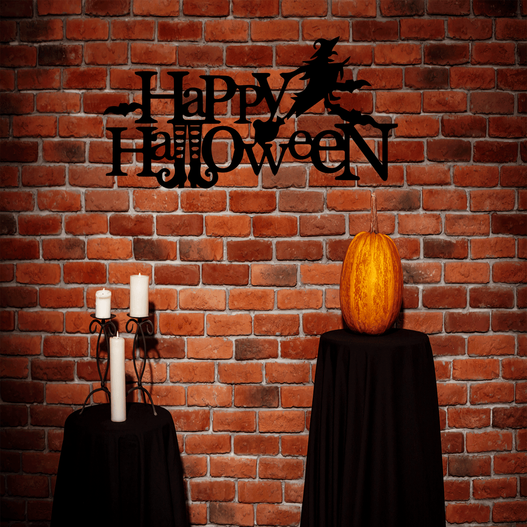Happy Halloween Metal Wall Art