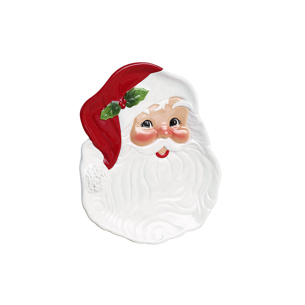 20 oz. Santa Mugs and 8 in. Santa Plates - Set of 4