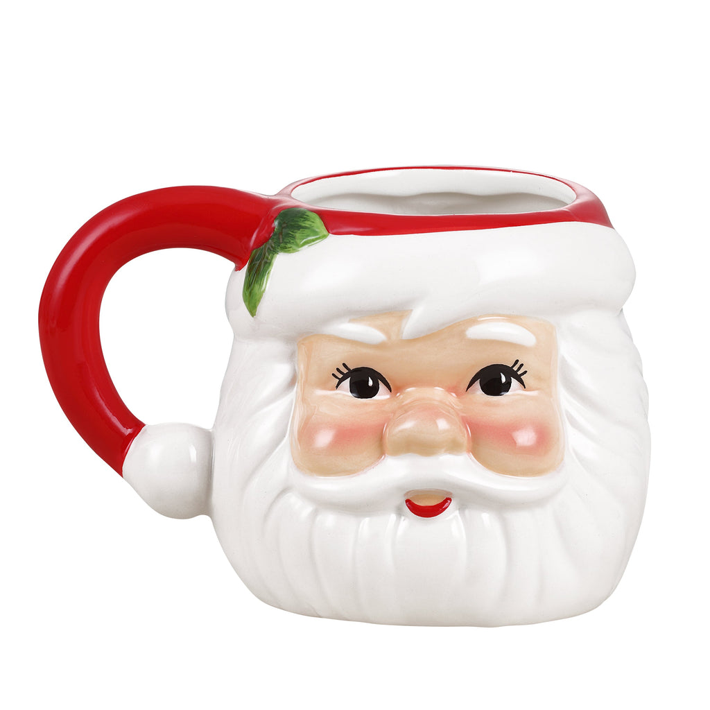 20 oz. Santa Mugs and 8 in. Santa Plates - Set of 4