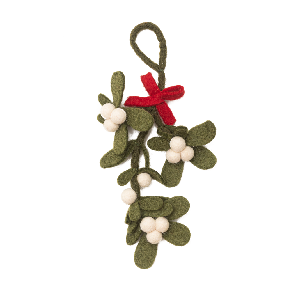 Felt Mistletoe Ornament