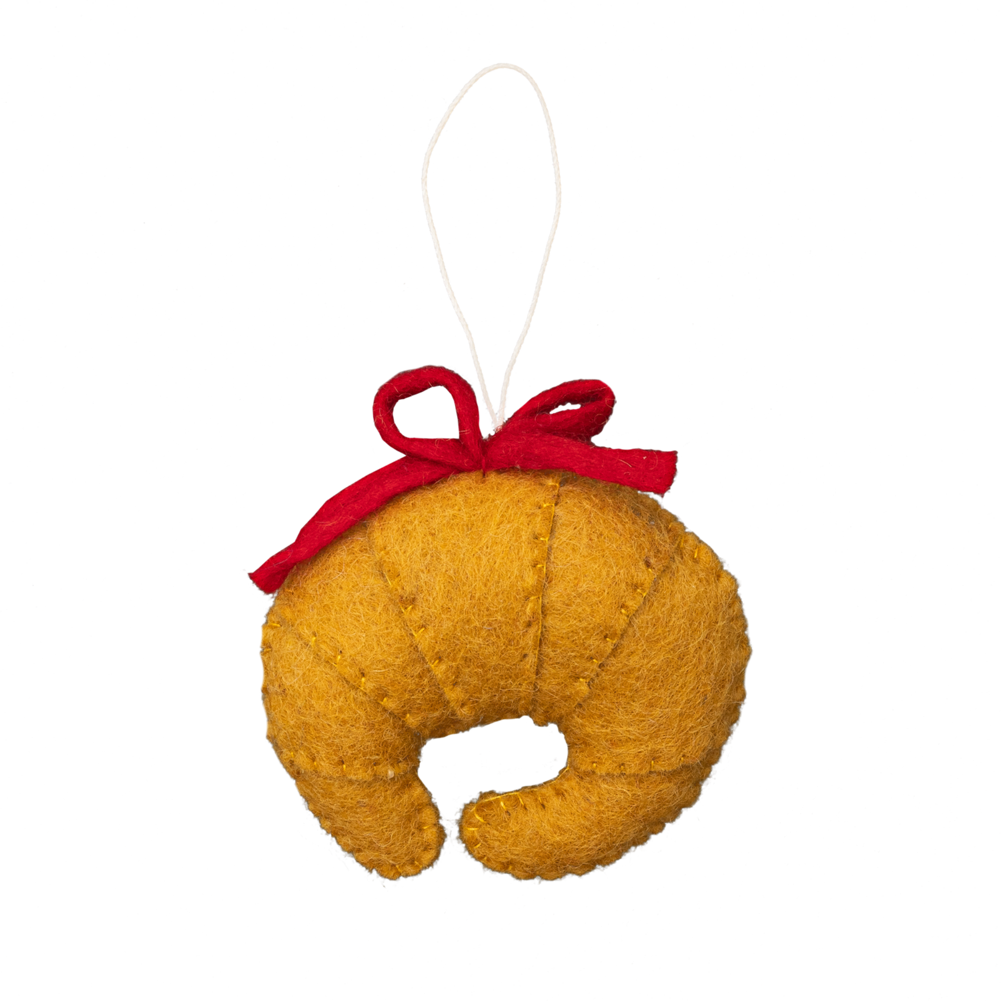 Felt Croissant Ornament