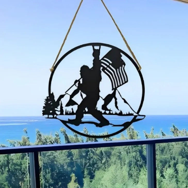 Welcome Bigfoot Metal Sign