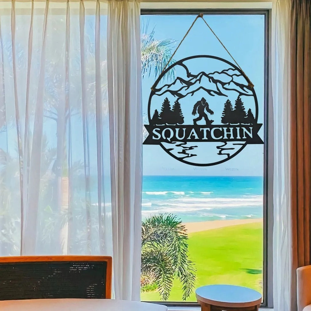 Welcome Bigfoot Metal Sign