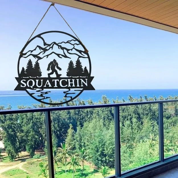 Welcome Bigfoot Metal Sign