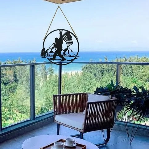 Welcome Bigfoot Metal Sign