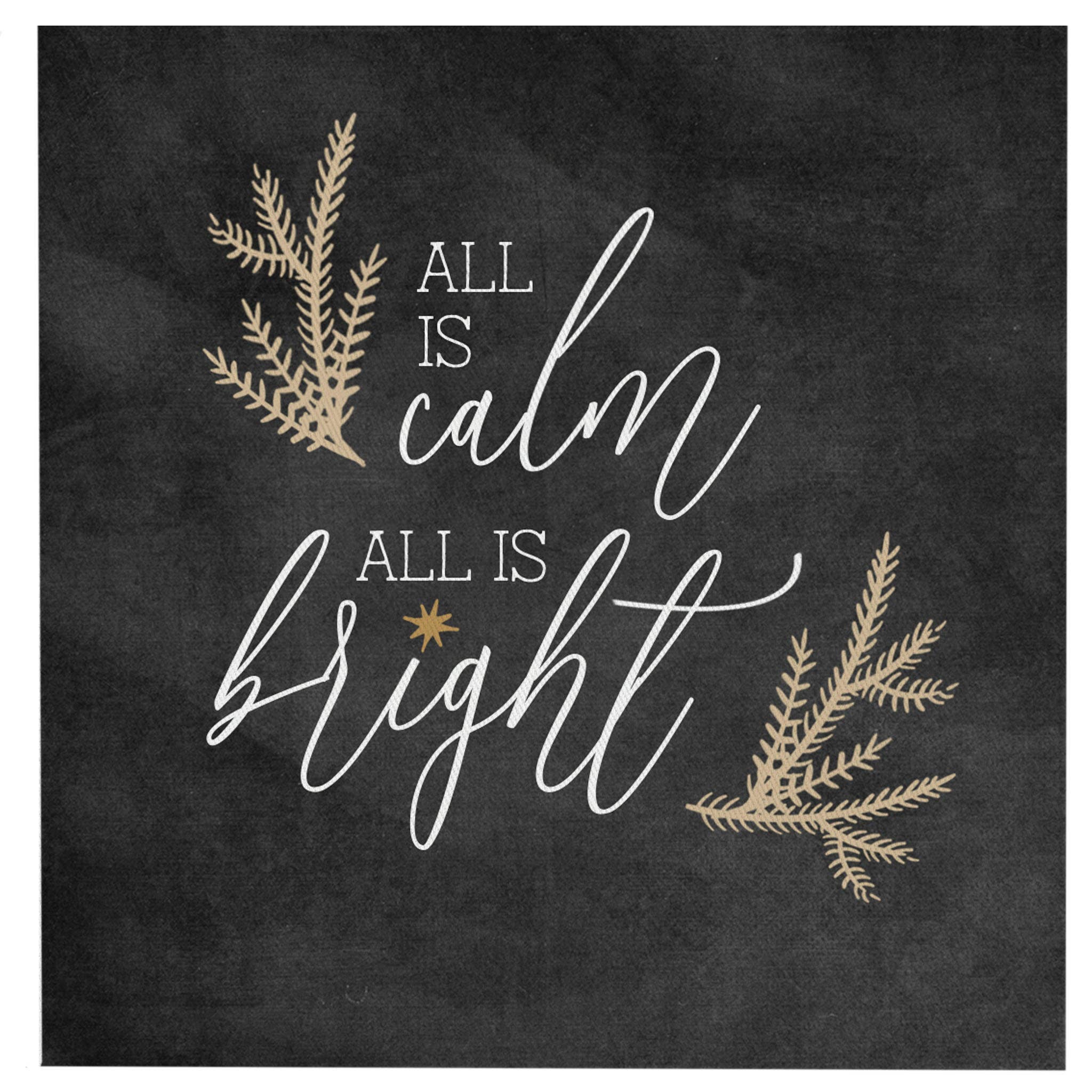 All is Calm Christmas Mini Canvas
