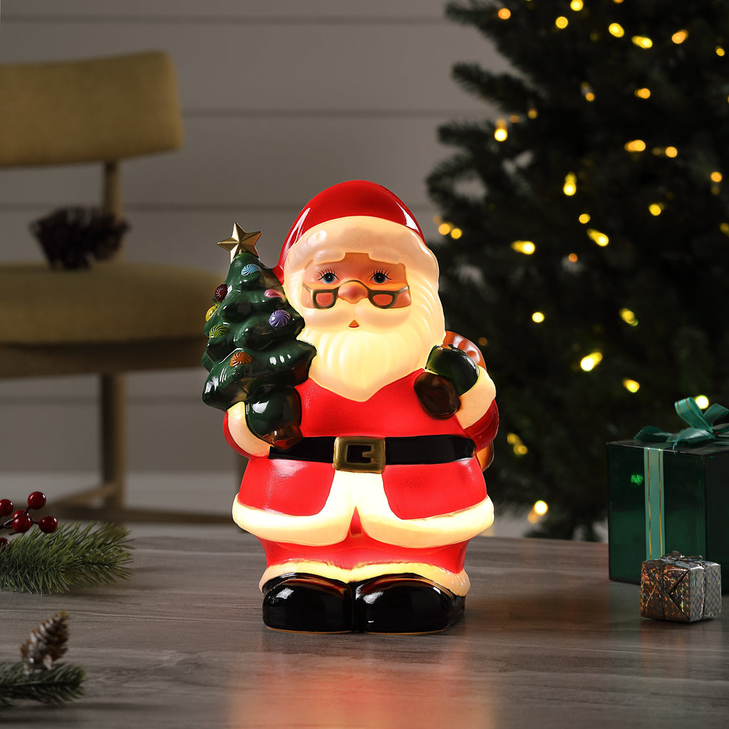 24 in. Lit Santa Blow Mold
