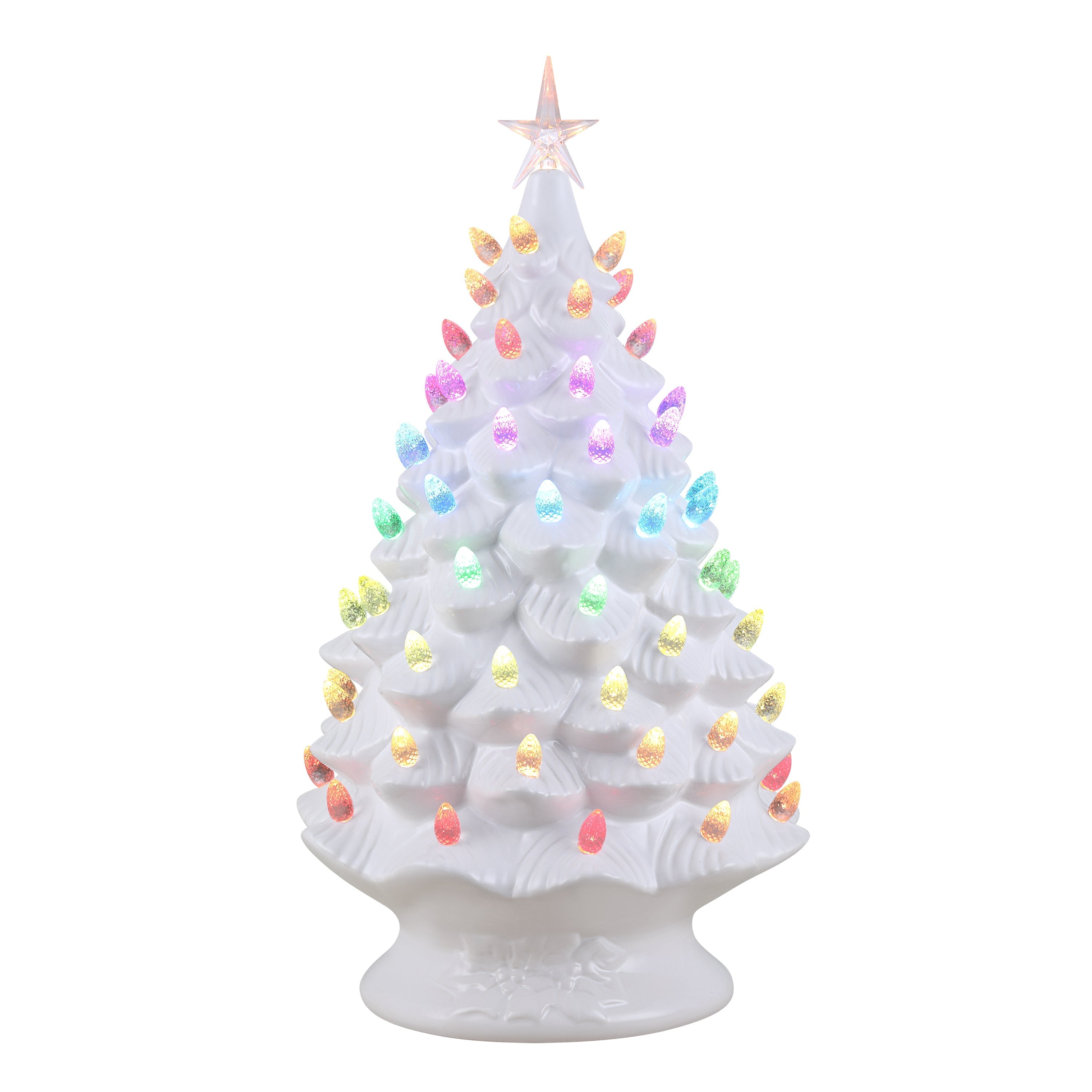 24 in. Nostalgic Ceramic Tree with RGB Lightshow