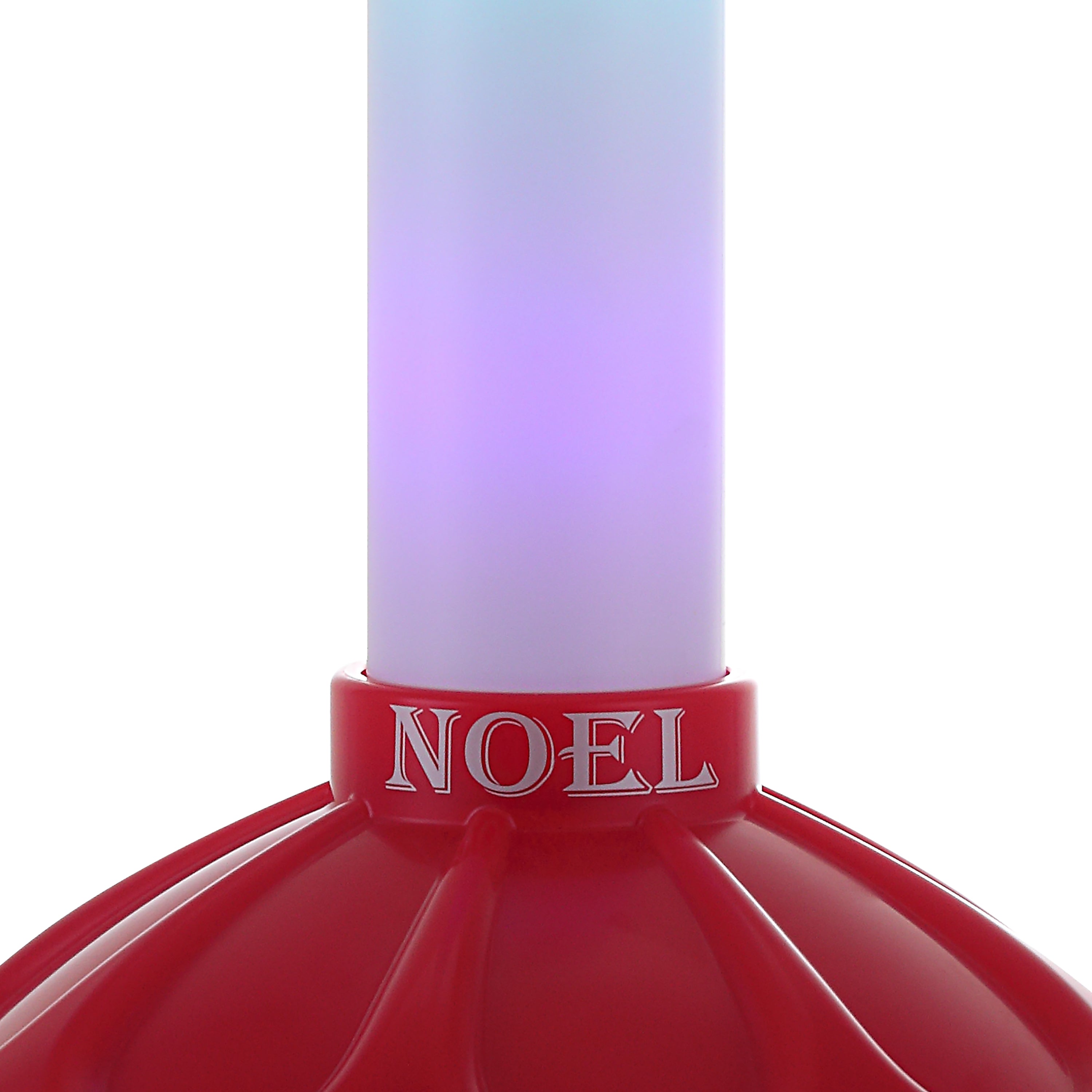 24 in. Vintage Blow Mold Bubble Light with Noel Decal