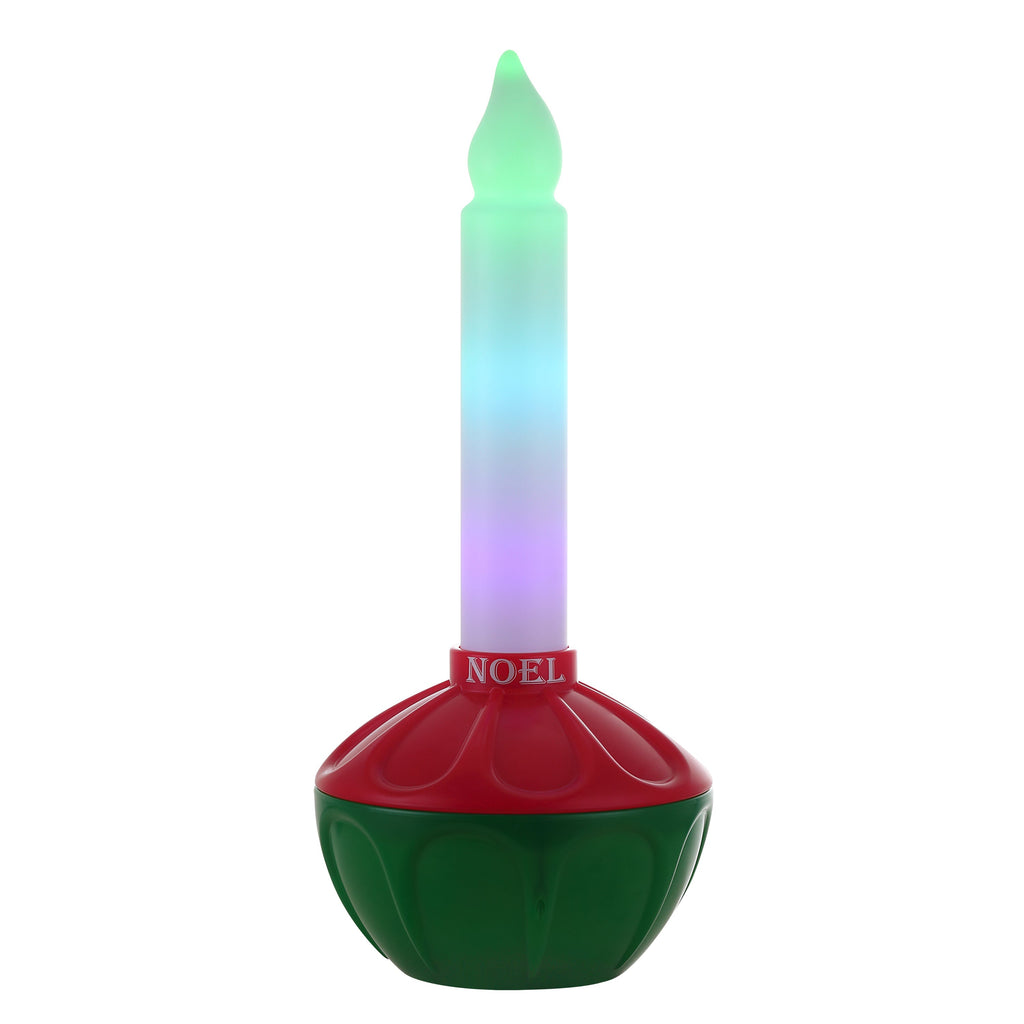 24 in. Vintage Blow Mold Bubble Light with Noel Decal