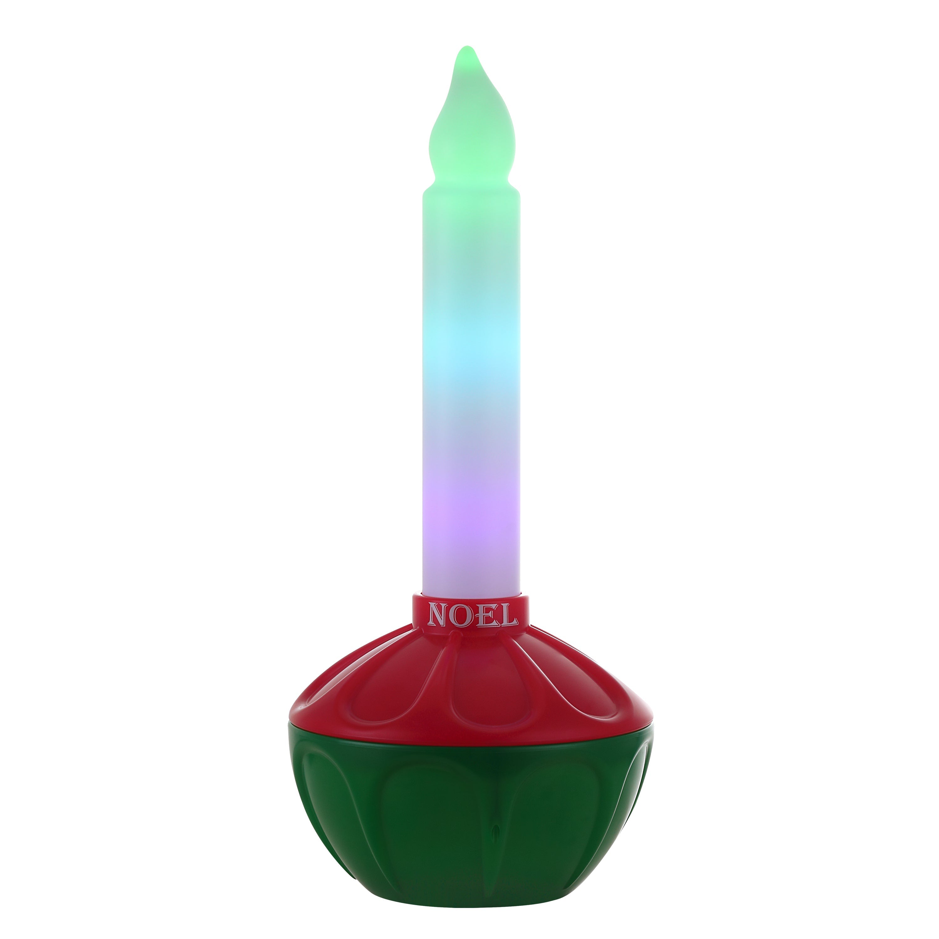 24 in. Vintage Blow Mold Bubble Light with Noel Decal