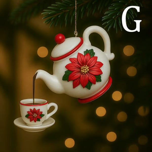 Christmas Teapot Ornament