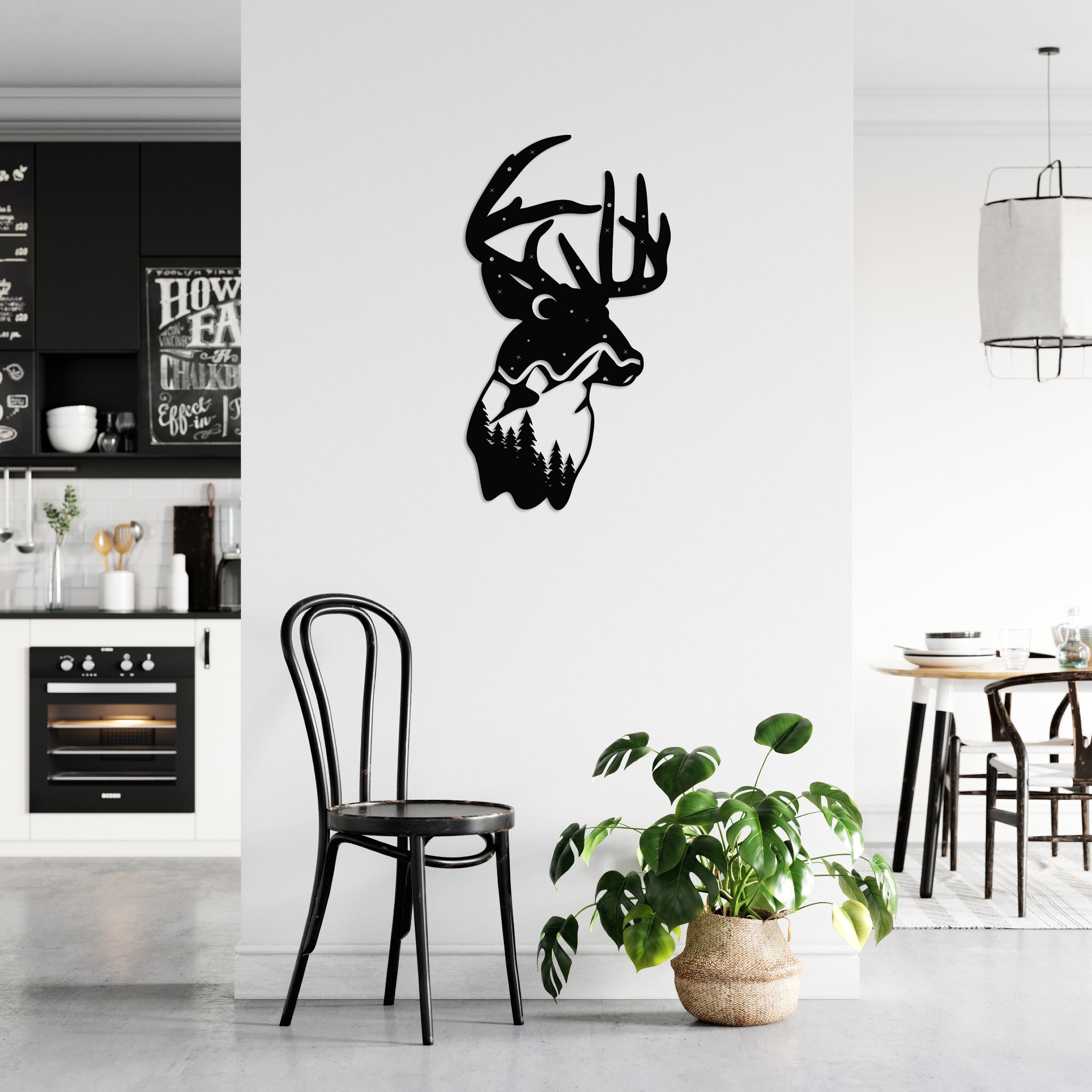 Deer Mountain - Metal Wall Art