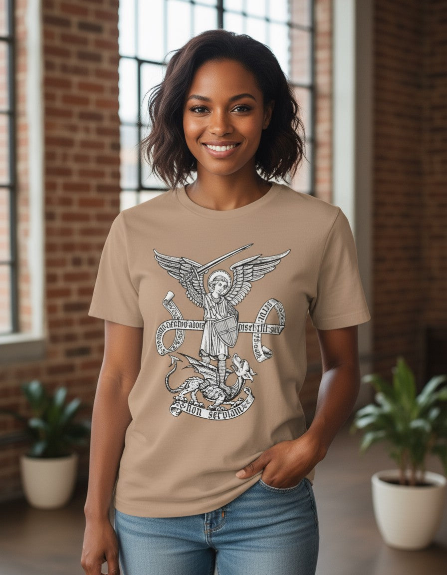 Saint St Michael Catholic Archangel Angel Defender Classic T-Shirt