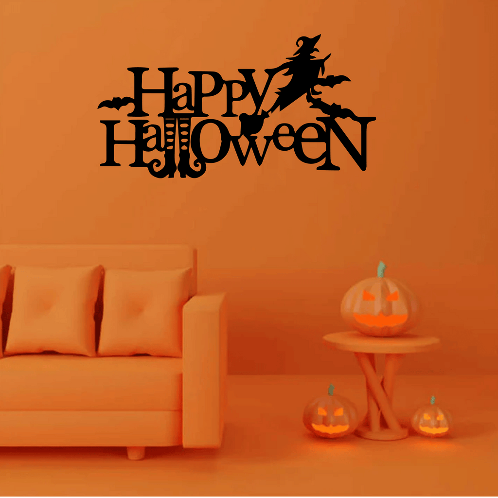 Happy Halloween Metal Wall Art