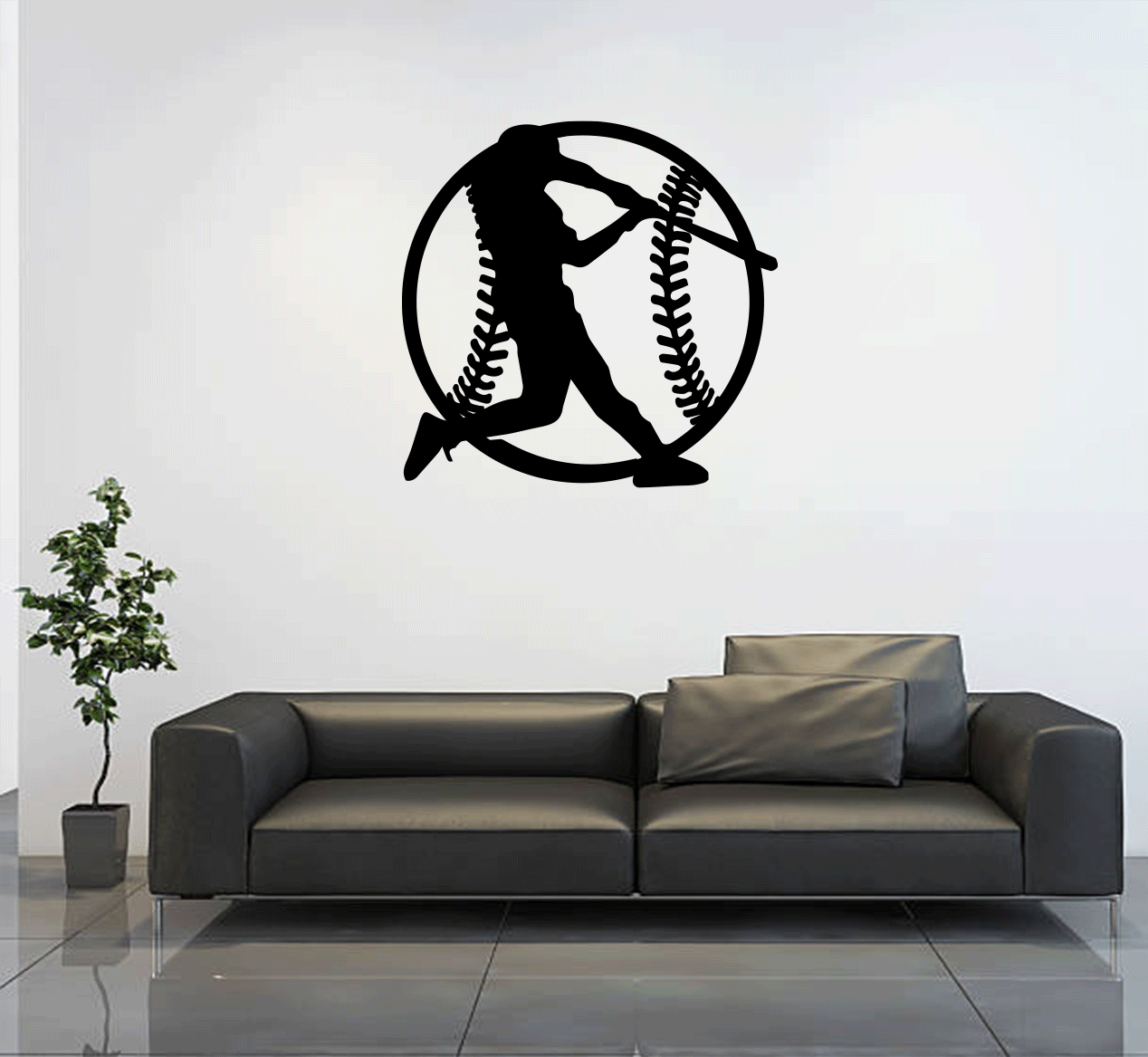 Baseball - Metal Wall Art