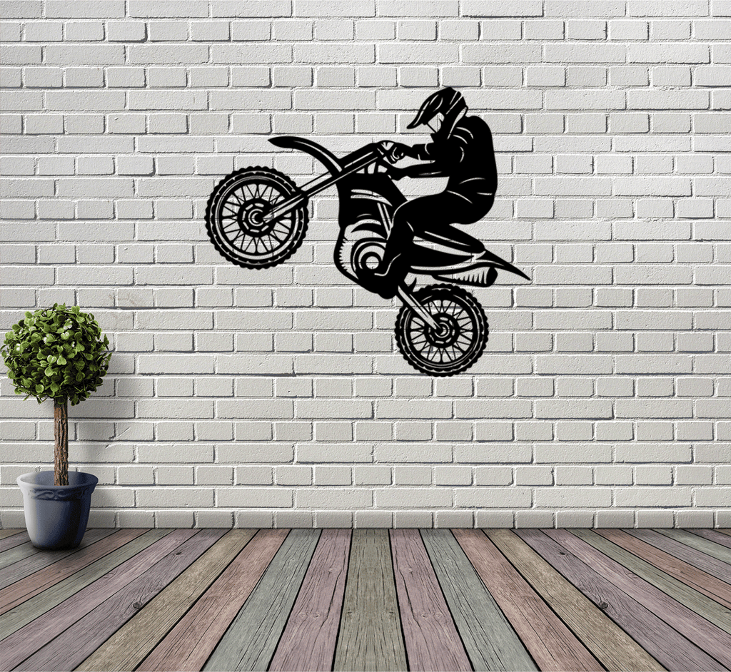 Dirt Biker - Metal Wall Art