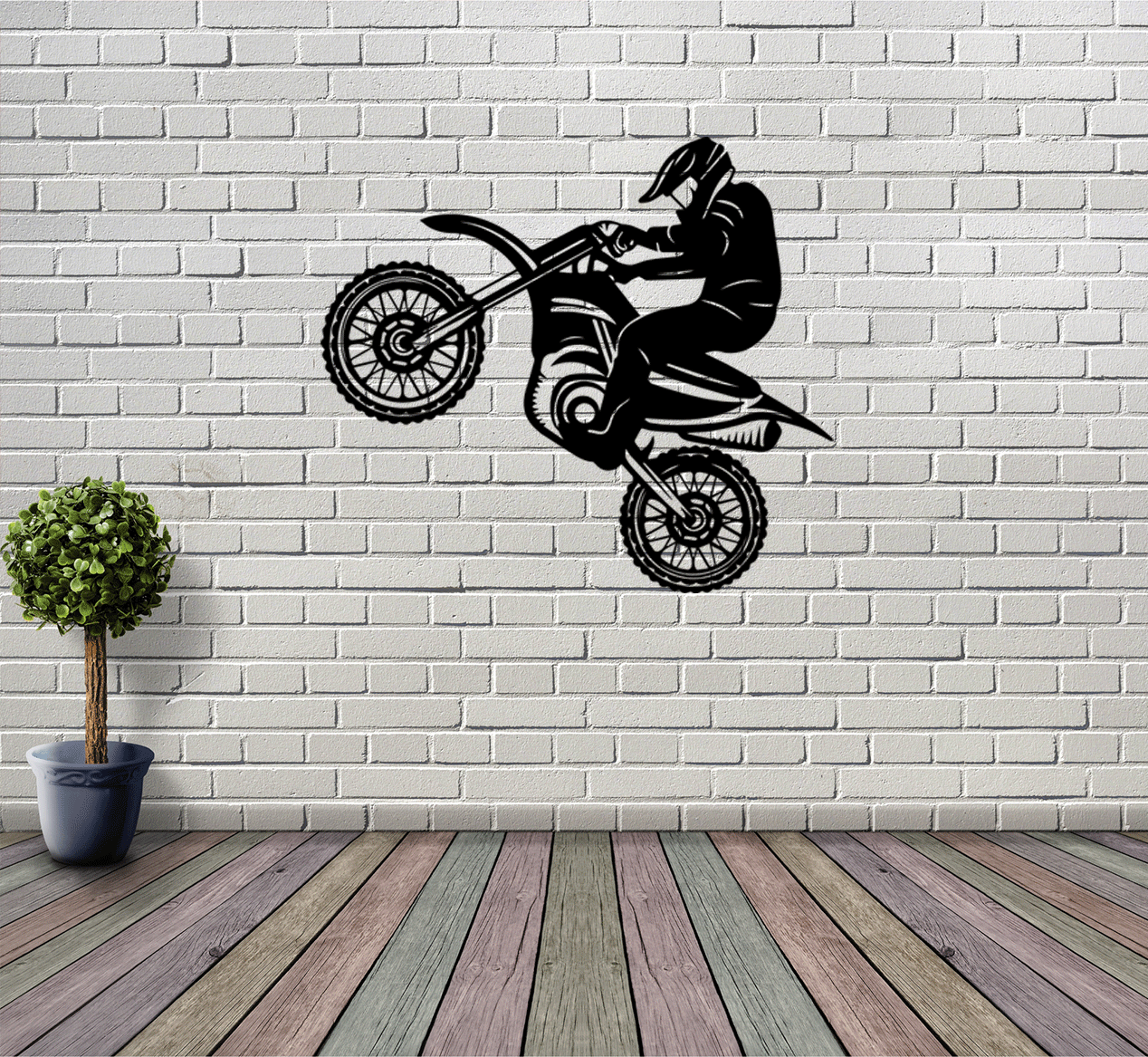 Dirt Biker - Metal Wall Art