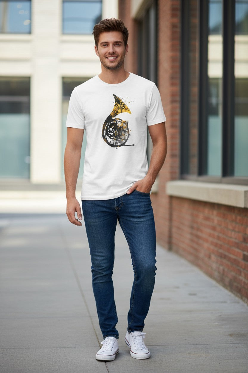 French Horn Music Art Music Classic T-Shirt