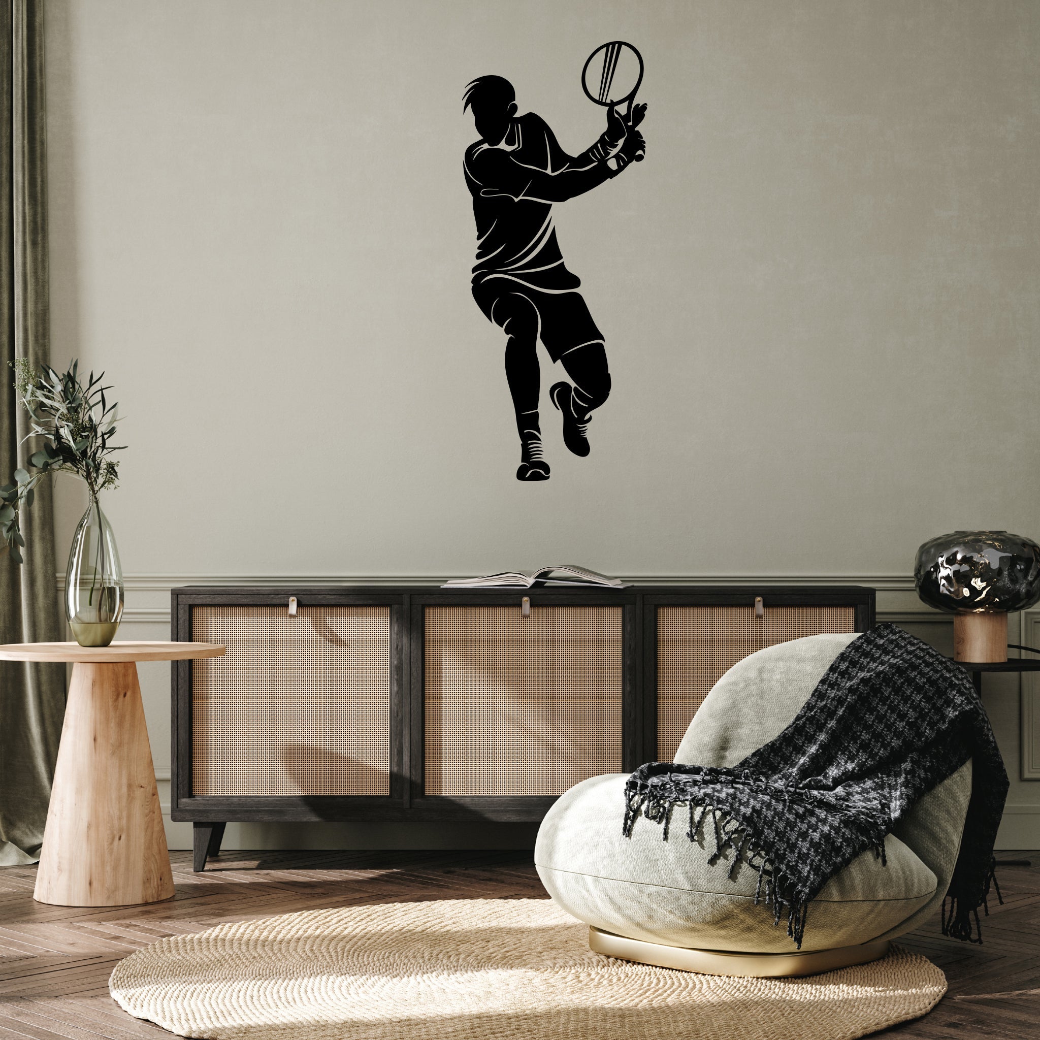 Tennis Player - Metal Wall Art