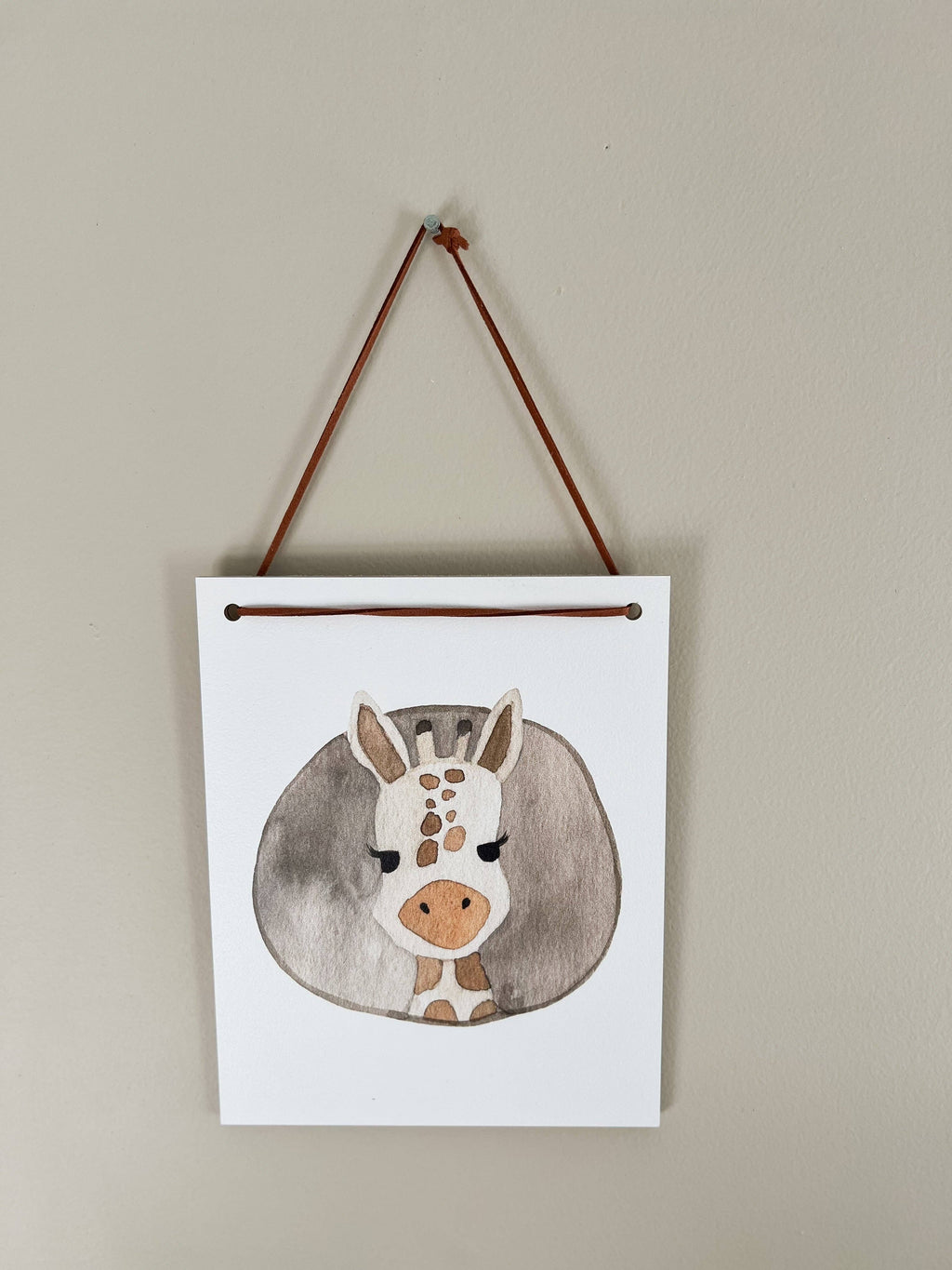Giraffe Circle Hanging Wall Art