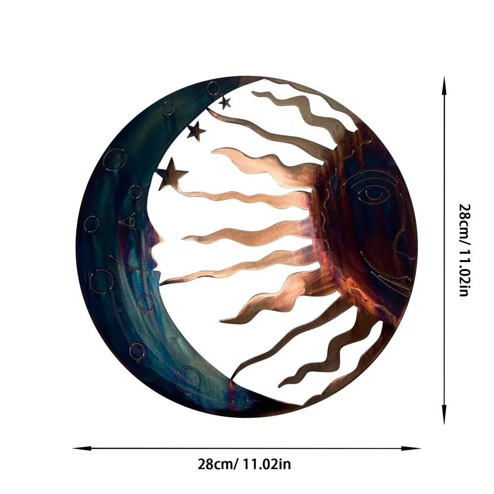 Sun Moon Metal Wall Art